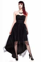 Gothik Tüll-Kleid schwarz