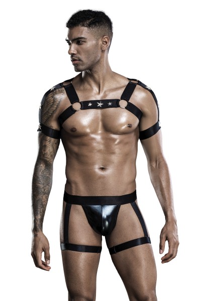 Harness Outfit schwarz