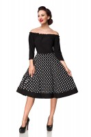 Schulterfreies Swing-Kleid